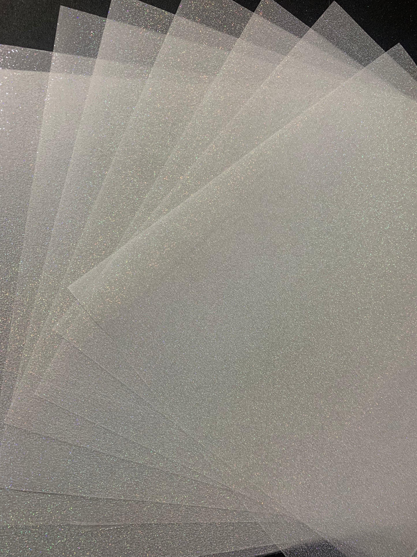 DTF Glitter Film Sheets Cold Peel
